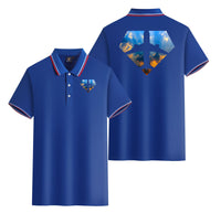 Thumbnail for Supermen of The Skies (Sunrise) Designed Stylish Polo T-Shirts (Double-Side)