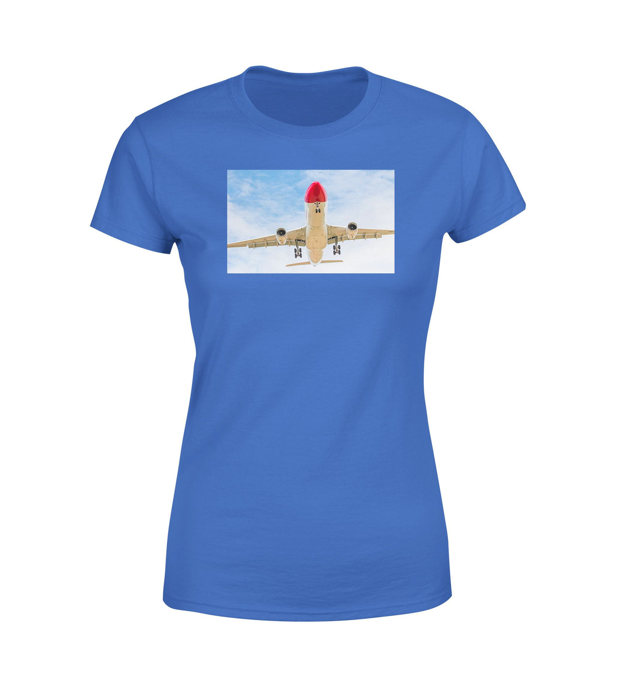 Beautiful Airbus A330 on Approach Designed Women T-Shirts