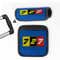 Thumbnail for Flat Colourful 727 Designed Neoprene Luggage Handle Covers