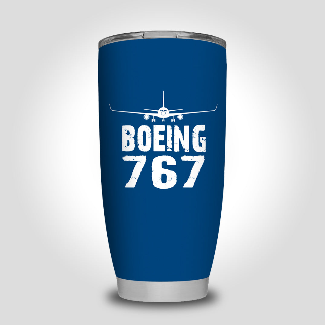 Boeing 767 & Plane Designed Tumbler Travel Mugs