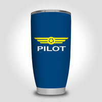 Thumbnail for Pilot & Badge Designed Tumbler Travel Mugs