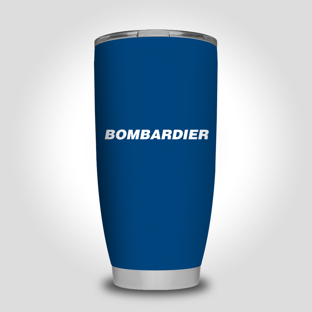 Bombardier & Text Designed Tumbler Travel Mugs