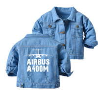 Thumbnail for Airbus A400M & Plane Designed Children Denim Jackets