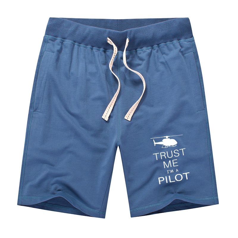 Trust Me I'm a Pilot (Helicopter) Designed Cotton Shorts