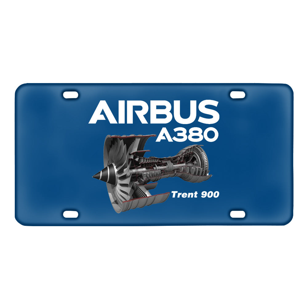 Airbus A380 & Trent 900 Engine Designed Metal (License) Plates