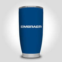 Thumbnail for Embraer & Text Designed Tumbler Travel Mugs