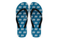 Thumbnail for Super Boeing 737+Text Designed Slippers (Flip Flops)