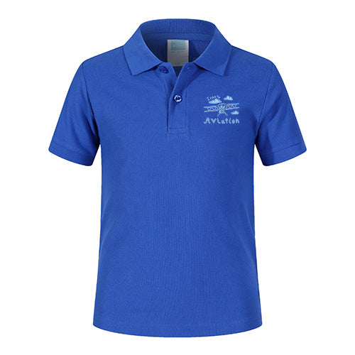 I Can Fly & Aviation Designed Children Polo T-Shirts