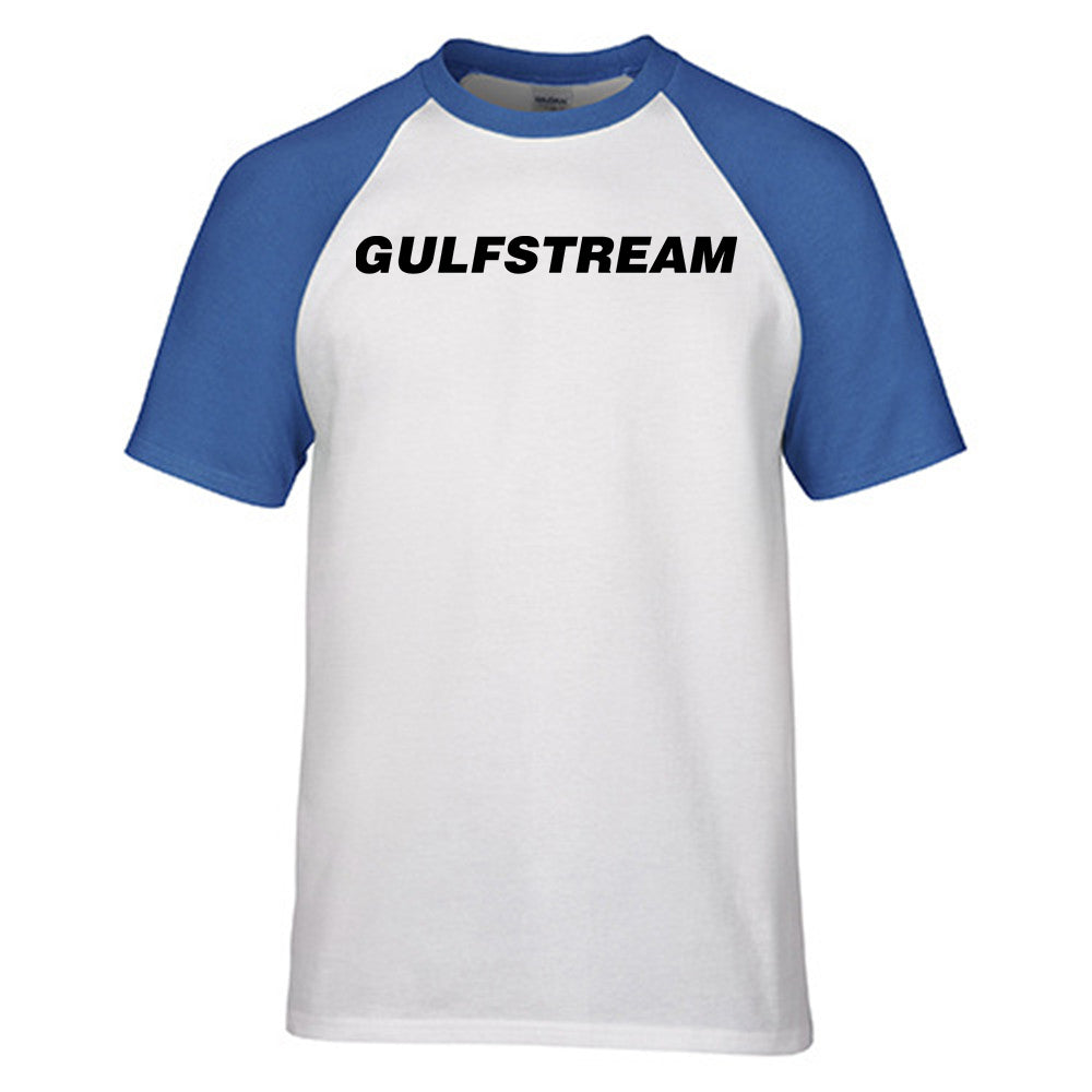 Gulfstream & Text Designed Raglan T-Shirts