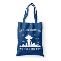 Thumbnail for Air Traffic Controllers - We Rule The Sky Designed Tote Bags
