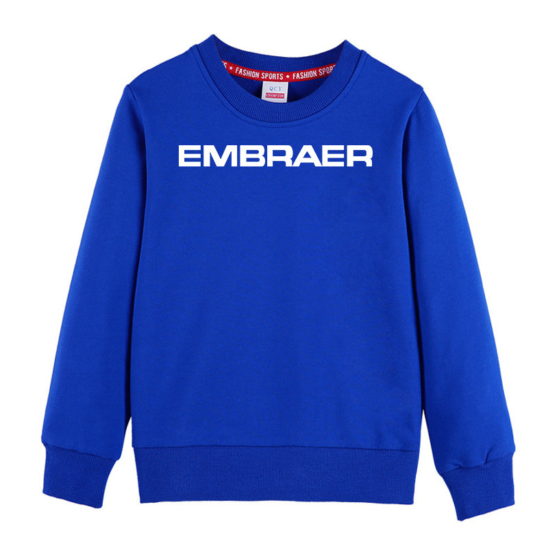 Embraer & Text Designed "CHILDREN" Sweatshirts