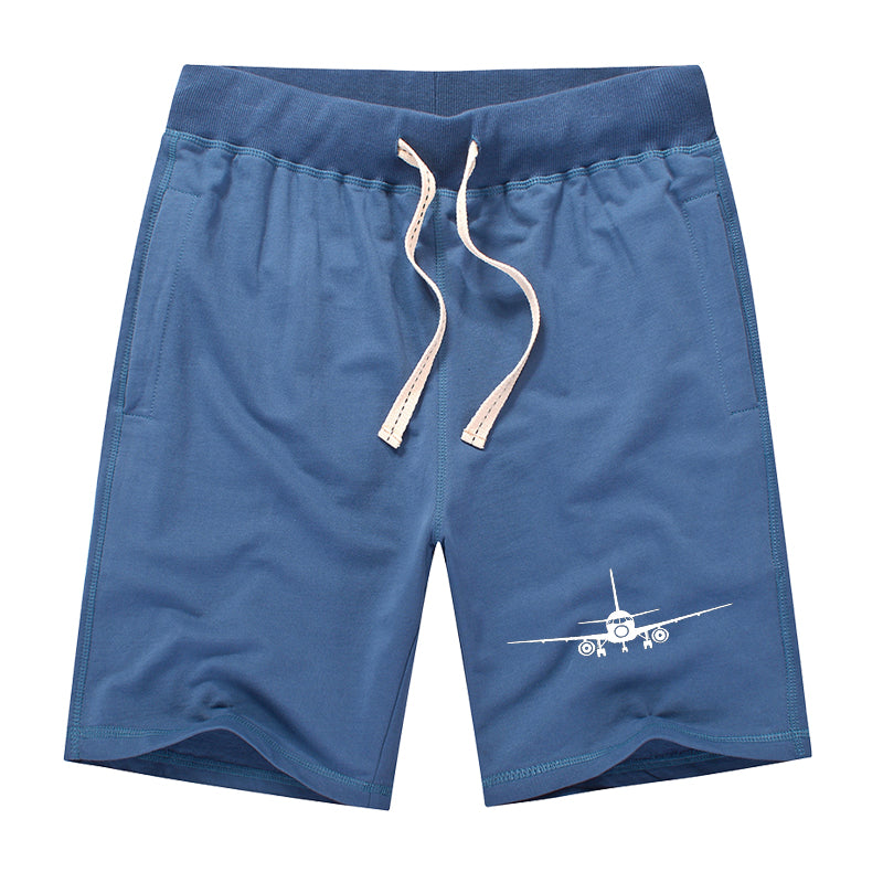 Sukhoi Superjet 100 Silhouette Designed Cotton Shorts