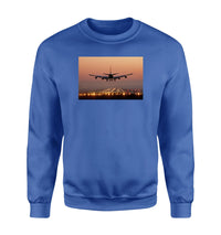Thumbnail for Landing Boeing 747 During Sunset Designed Sweatshirts