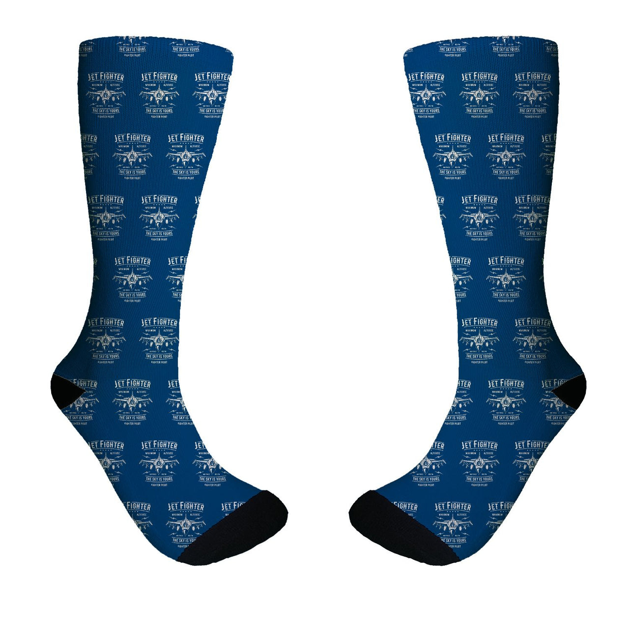 Jet Fighter - The Sky is Yours Designed Socks