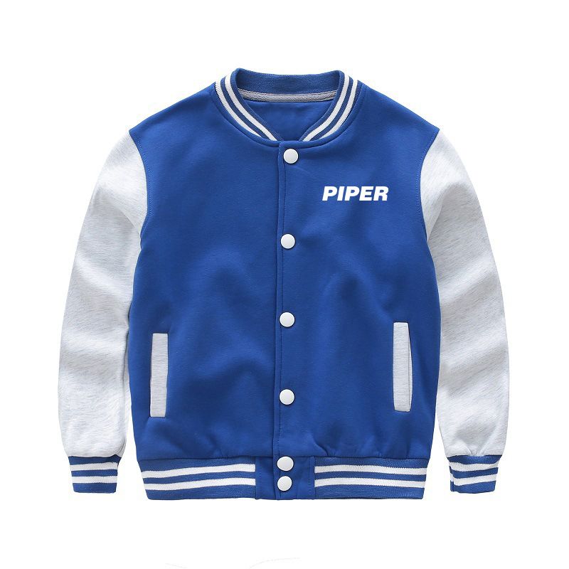 Piper & Text Designed "CHILDREN" Baseball Jackets