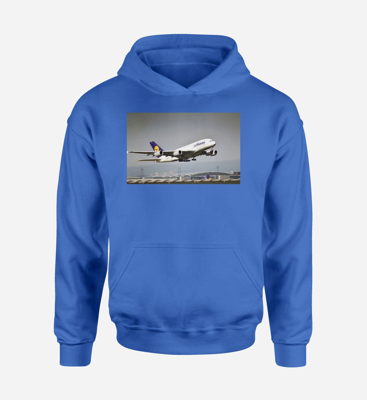 Departing Lufthansa A380 Designed Hoodies