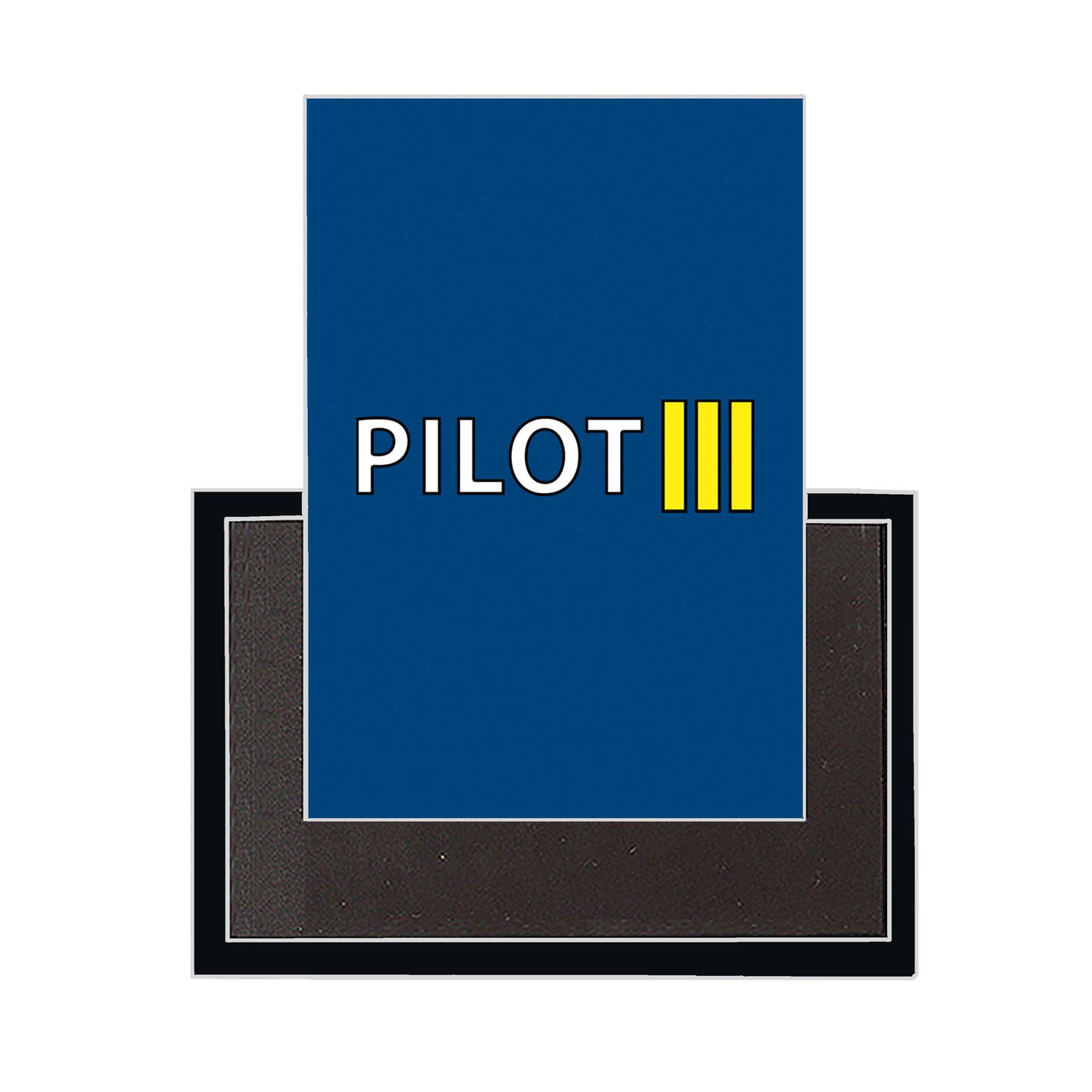 Pilot & Stripes (3 Lines) Designed Magnets