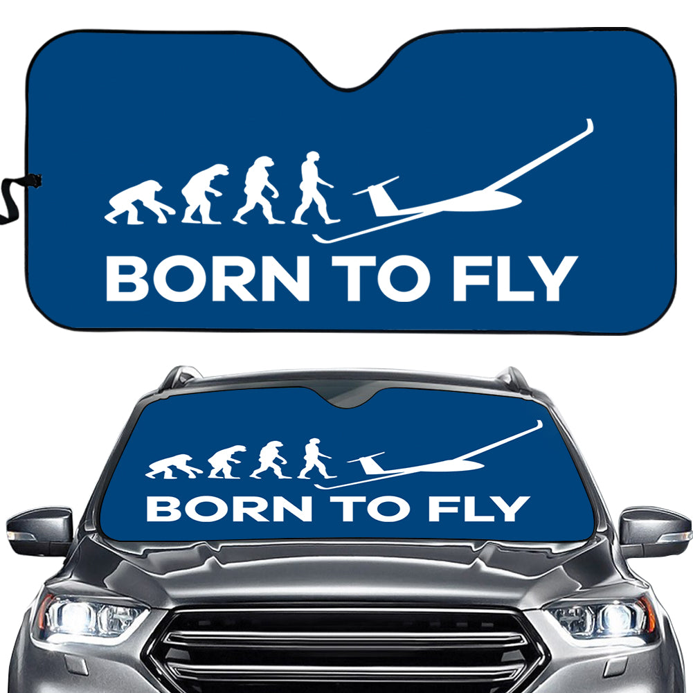 Born To Fly Glider Designed Car Sun Shade