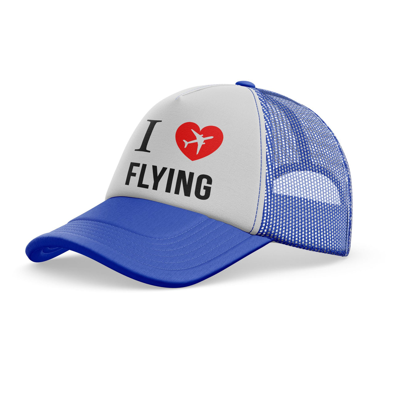 I Love Flying Designed Trucker Caps & Hats