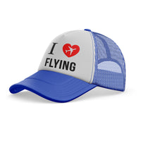 Thumbnail for I Love Flying Designed Trucker Caps & Hats