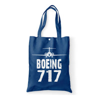 Thumbnail for Boeing 717 & Plane Designed Tote Bags