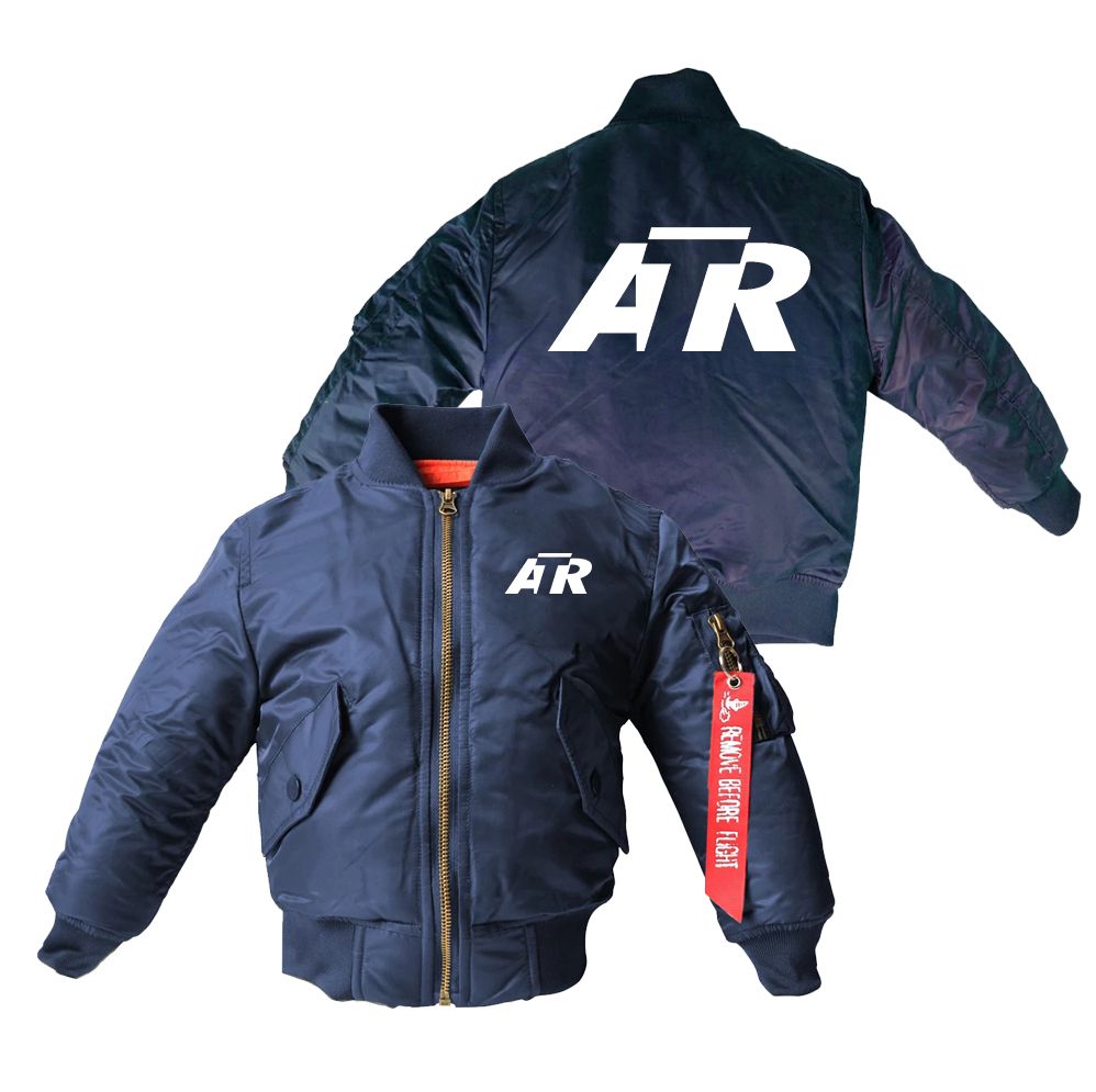 ATR & Text Designed Children Bomber Jackets
