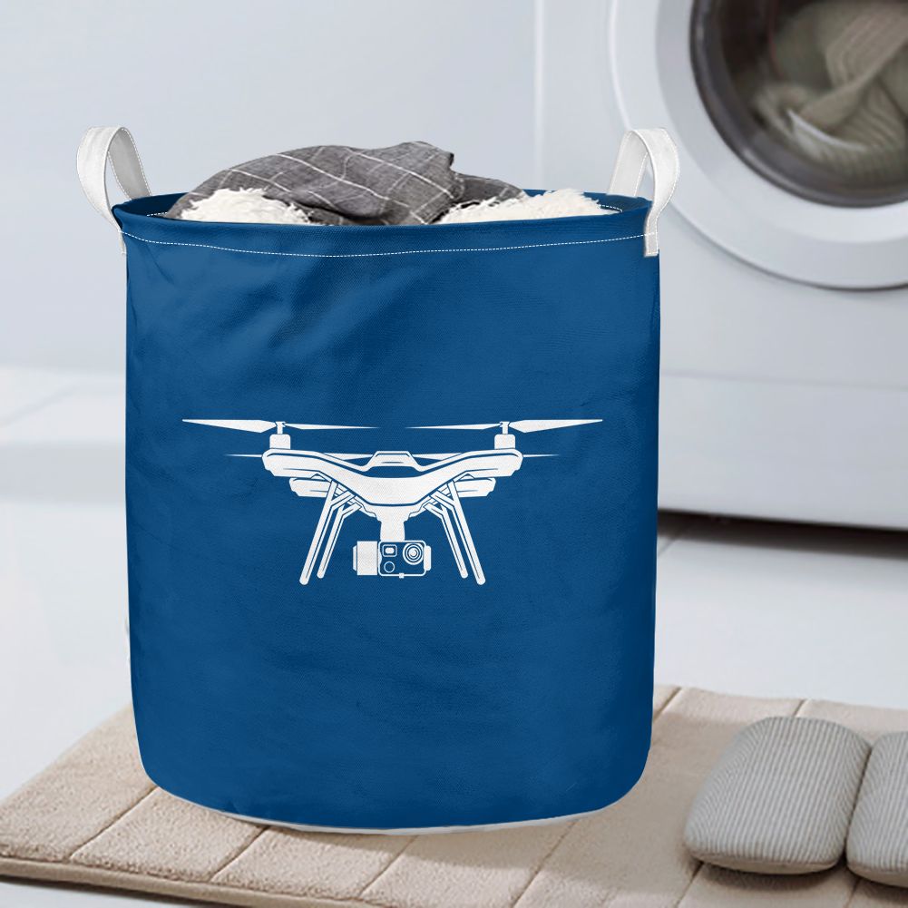 Drone Silhouette Designed Laundry Baskets