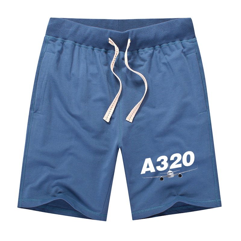 Super Airbus A320 Designed Cotton Shorts