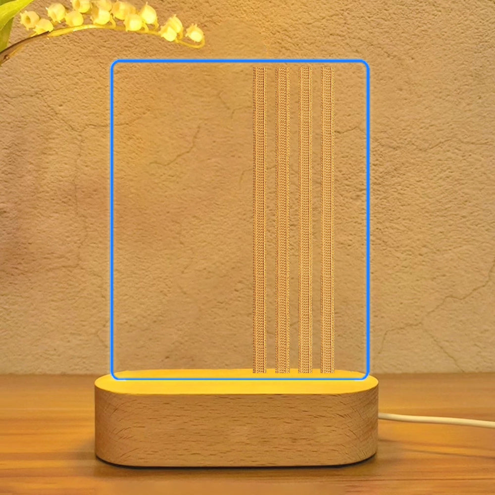 Special Pilot Epaulettes 4 Lines Designed Night Lamp