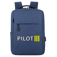 Thumbnail for Pilot & Stripes (3 Lines) Designed Super Travel Bags
