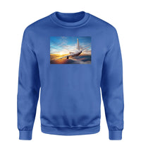 Thumbnail for Airliner Jet Cruising over Clouds Designed Sweatshirts