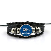 Thumbnail for The Lockheed Martin F35 Designed Leather Bracelets