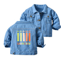 Thumbnail for Colourful Cabin Crew Designed Children Denim Jackets