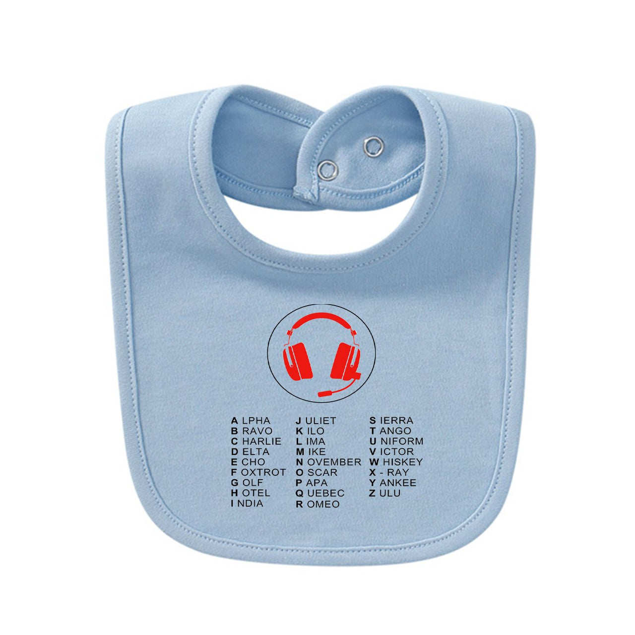 Aviation Alphabet 3 Designed Baby Saliva & Feeding Towels
