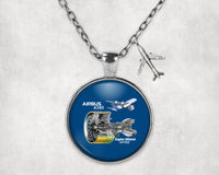 Thumbnail for Airbus A380 & GP7000 Engine Designed Necklaces