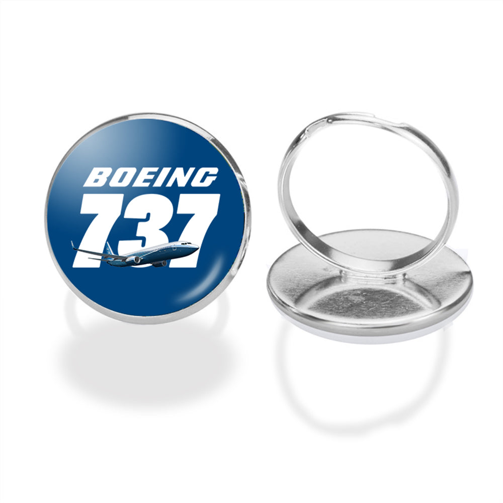 Super Boeing 737+Text Designed Rings