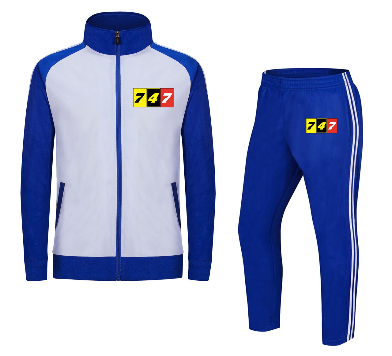 Flat Colourful 747 Designed "CHILDREN" Tracksuits