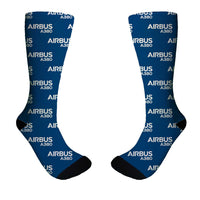 Thumbnail for Airbus A380 & Text Designed Socks