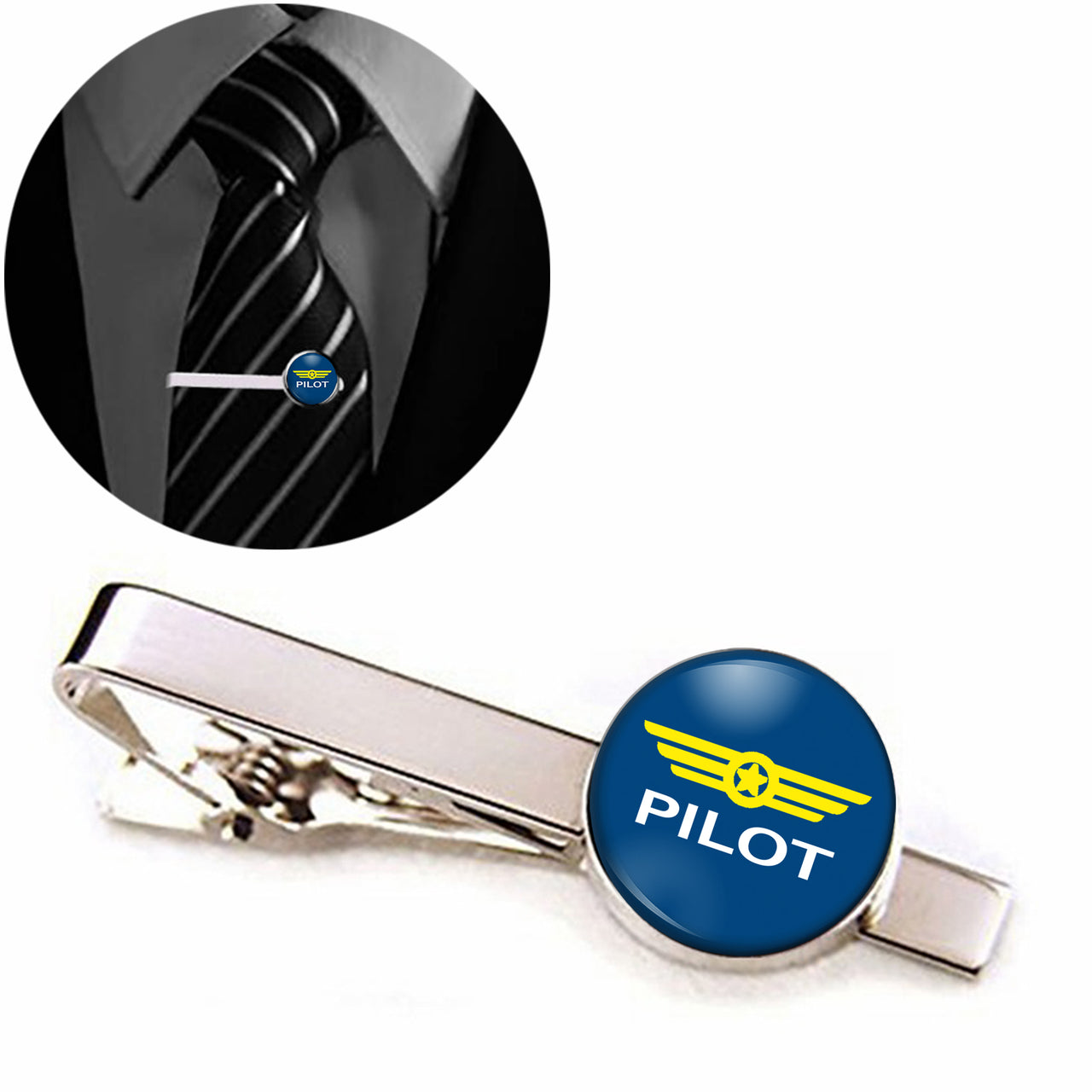 Pilot & Badge Designed Tie Clips