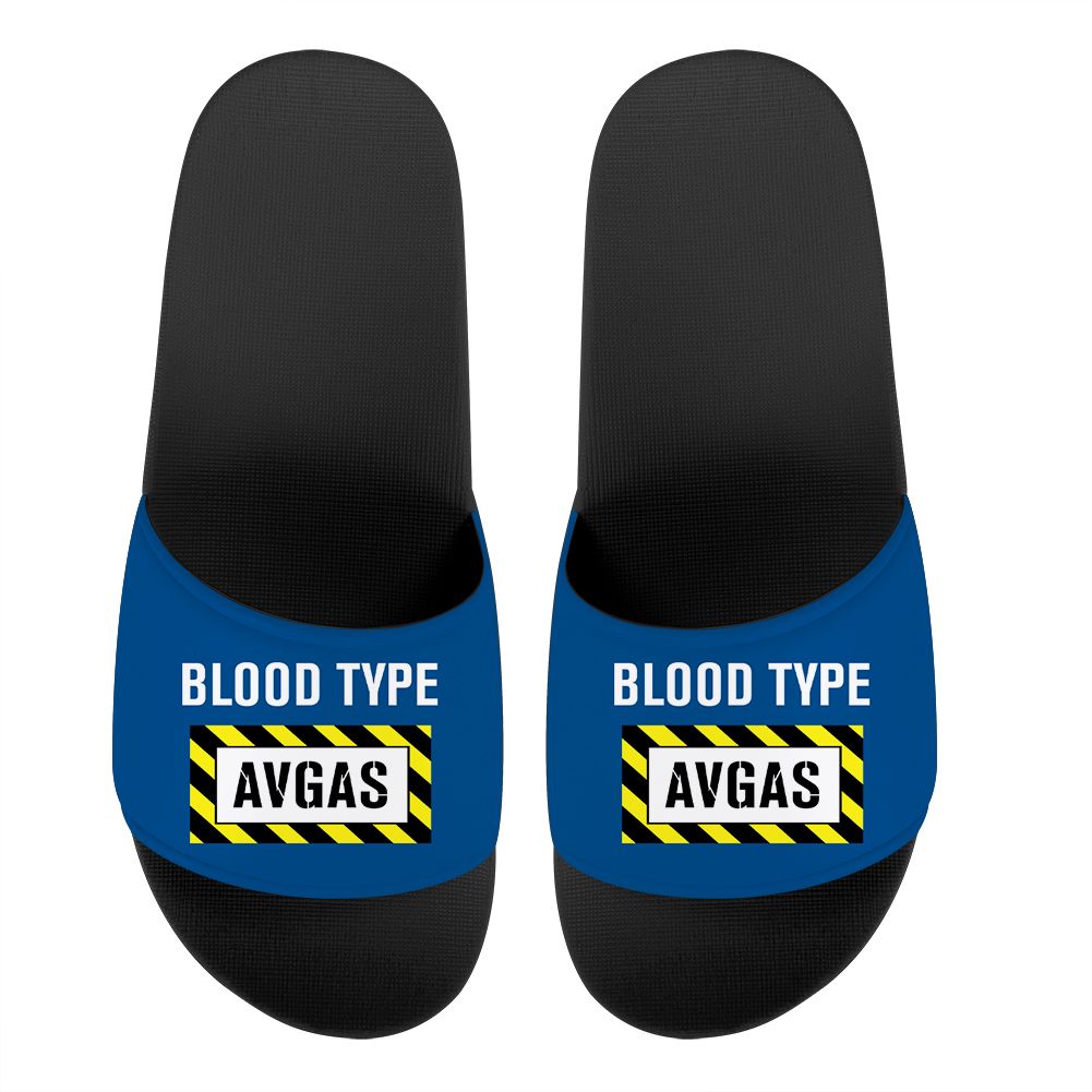 Blood Type AVGAS Designed Sport Slippers