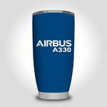 Airbus A330 & Text Designed Tumbler Travel Mugs