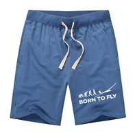 Thumbnail for Born To Fly Glider Designed Cotton Shorts