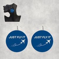 Thumbnail for Just Fly It Designed Wooden Drop Earrings