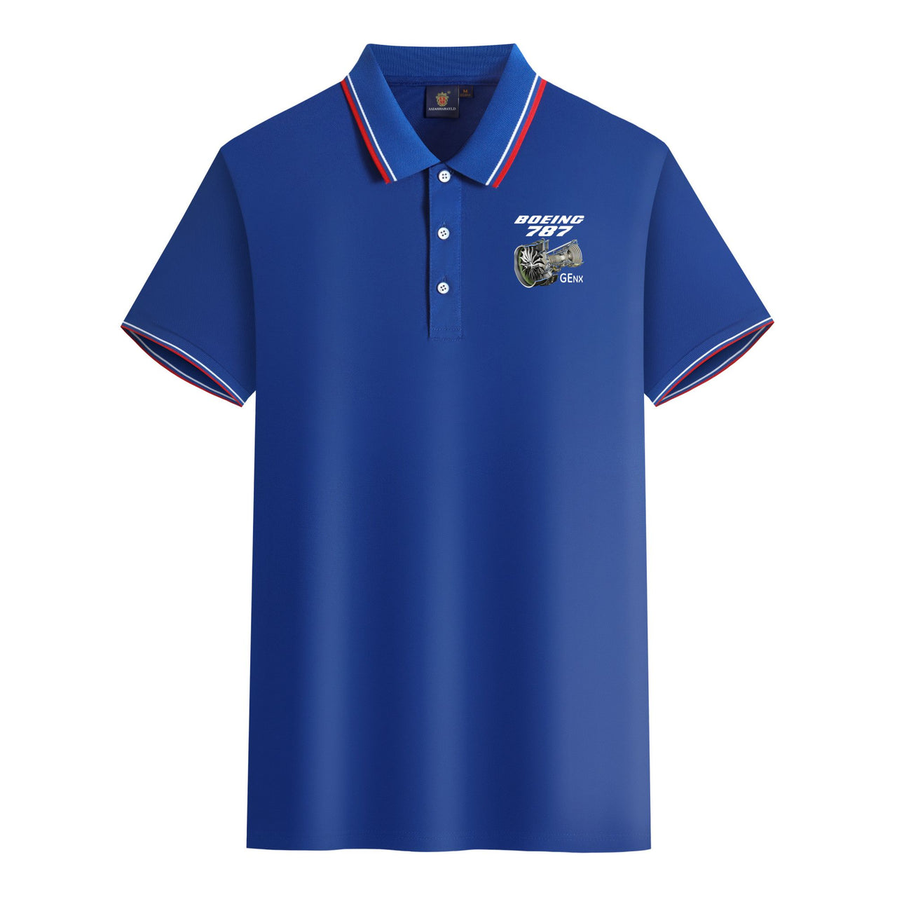 Boeing 787 & GENX Engine Designed Stylish Polo T-Shirts