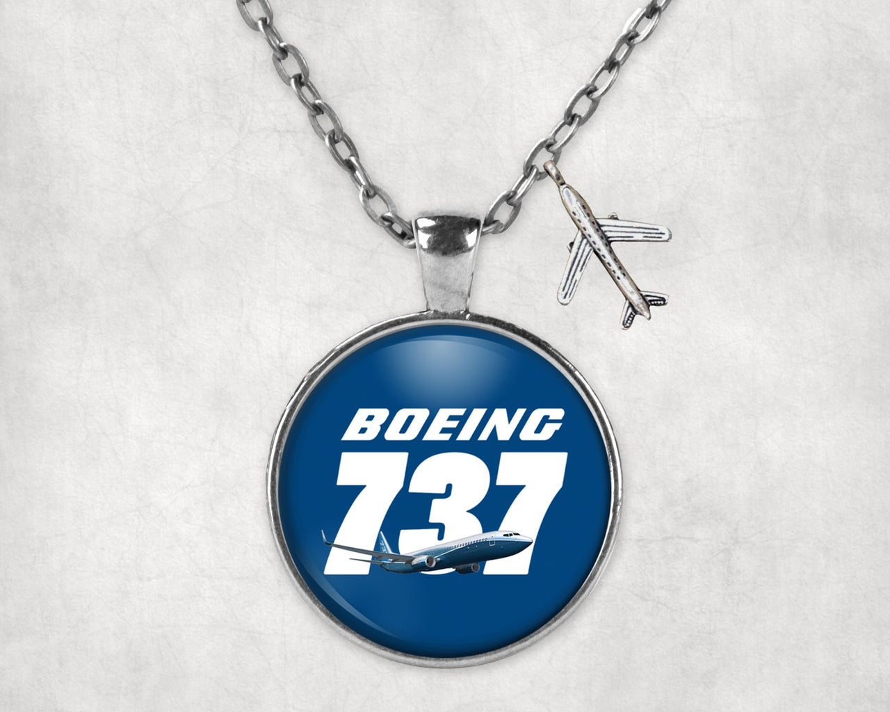Super Boeing 737+Text Designed Necklaces