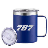 Thumbnail for 767 Flat Text Designed Stainless Steel Laser Engraved Mugs