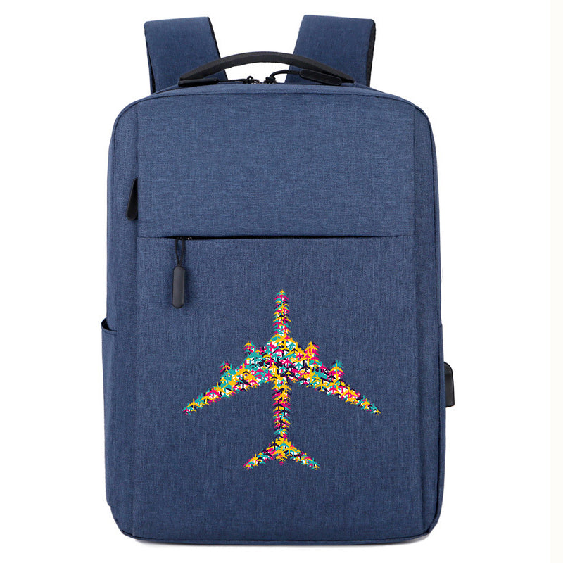 Colourful Airplane Designed Super Travel Bags