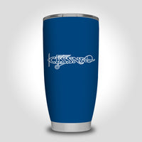 Thumbnail for Special Cessna Text Designed Tumbler Travel Mugs