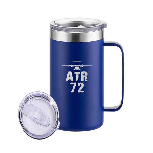 ATR-72 & Plane Designed Stainless Steel Beer Mugs