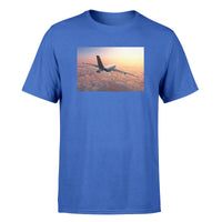 Thumbnail for Super Cruising Airbus A380 over Clouds Designed T-Shirts